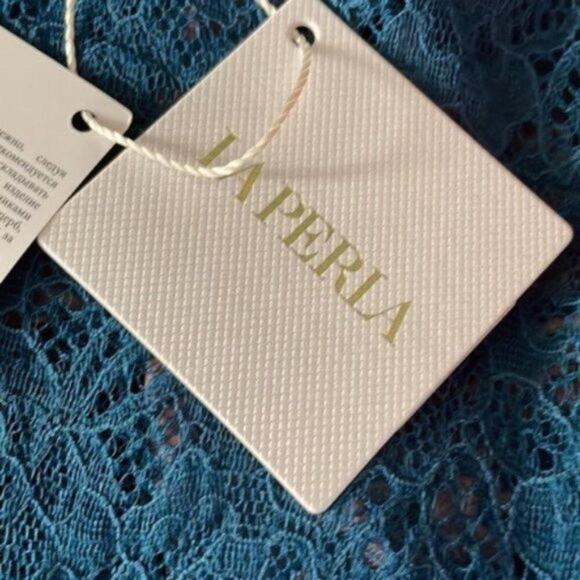 La Perla Blue Lace Short Sleeve Tee - Picture 3 of 7